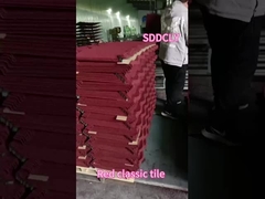 صفحه سقف لوله دار سفارشی کاشی قرمز پوشش فلزی برای مسکونی صنعتی